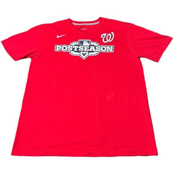 Nike Other - Nike MLB Washington Nationals Post Season 2012 Red Regular T-shirt Men’s Size L
